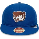 petten-plat-blauw-verstelbaar-9fifty-retro-crown-heritage-van-chicago-cubs-mlb-van-new-era