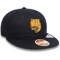 petten-plat-marineblauw-verstelbaar-9fifty-retro-crown-heritage-van-detroit-tigers-mlb-van-new-era