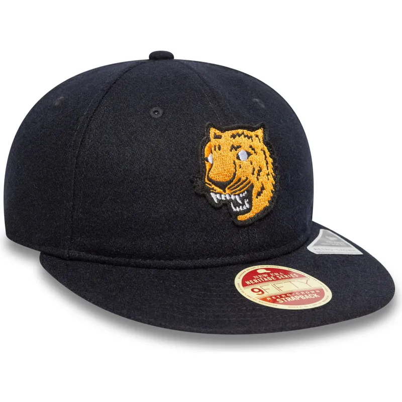 petten-plat-marineblauw-verstelbaar-9fifty-retro-crown-heritage-van-detroit-tigers-mlb-van-new-era