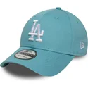 petten-gebogen-blauw-verstelbaar-9forty-league-essential-van-los-angeles-dodgers-mlb-van-new-era