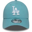 petten-gebogen-blauw-verstelbaar-9forty-league-essential-van-los-angeles-dodgers-mlb-van-new-era