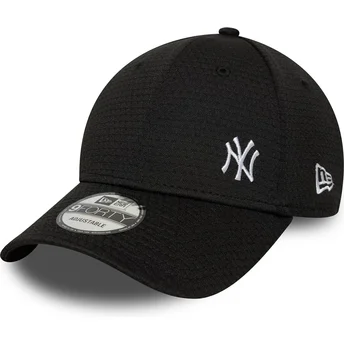 Petten gebogen zwart snapback 9FORTY Flawless Mesh van New York Yankees MLB van New Era