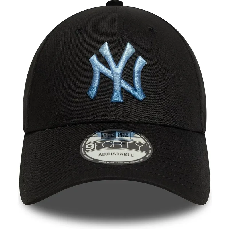 petten-gebogen-zwart-verstelbaar-9forty-ombre-infill-van-new-york-yankees-mlb-van-new-era