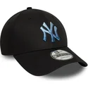 petten-gebogen-zwart-verstelbaar-9forty-ombre-infill-van-new-york-yankees-mlb-van-new-era