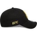 petten-gebogen-zwart-verstelbaar-9forty-metallic-champ-van-ufc-ultimate-fighting-championship-van-new-era