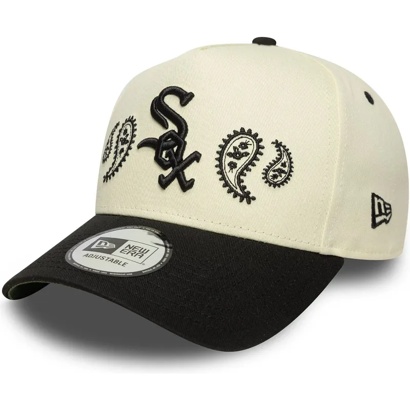 petten-gebogen-beige-snapback-a-frame-paisley-van-chicago-white-sox-mlb-van-new-era petten-gebogen-beige-snapback-a-frame-paisley-van-chicago-white-sox-mlb-van-new-era