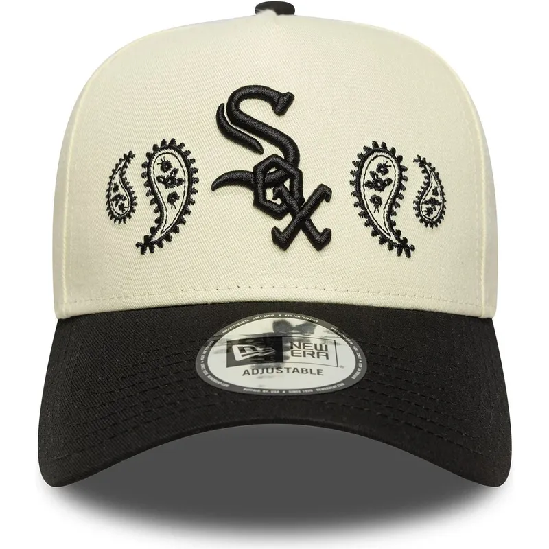 petten-gebogen-beige-snapback-a-frame-paisley-van-chicago-white-sox-mlb-van-new-era petten-gebogen-beige-snapback-a-frame-paisley-van-chicago-white-sox-mlb-van-new-era