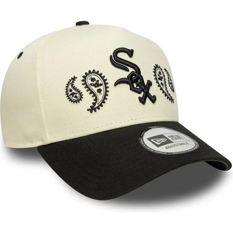 petten-gebogen-beige-snapback-a-frame-paisley-van-chicago-white-sox-mlb-van-new-era petten-gebogen-beige-snapback-a-frame-paisley-van-chicago-white-sox-mlb-van-new-era
