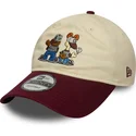petten-gebogen-beige-verstelbaar-9twenty-van-garfield-y-odie-van-new-era