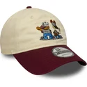 petten-gebogen-beige-verstelbaar-9twenty-van-garfield-y-odie-van-new-era