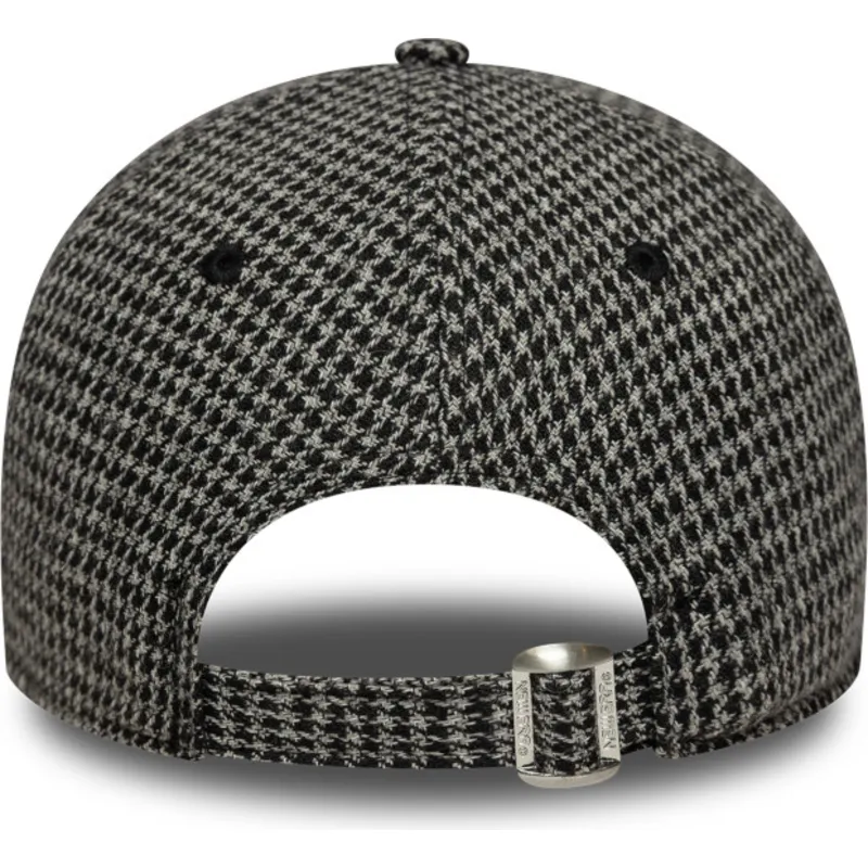 petten-gebogen-zwart-verstelbaar-9twenty-houndstooth-van-new-york-yankees-mlb-van-new-era