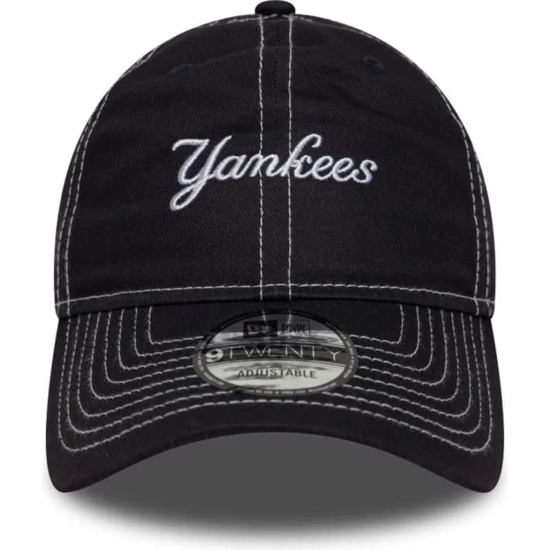 petten-gebogen-marineblauw-verstelbaar-9twenty-contrast-stitch-van-new-york-yankees-mlb-van-new-era petten-gebogen-marineblauw-verstelbaar-9twenty-contrast-stitch-van-new-york-yankees-mlb-van-new-era