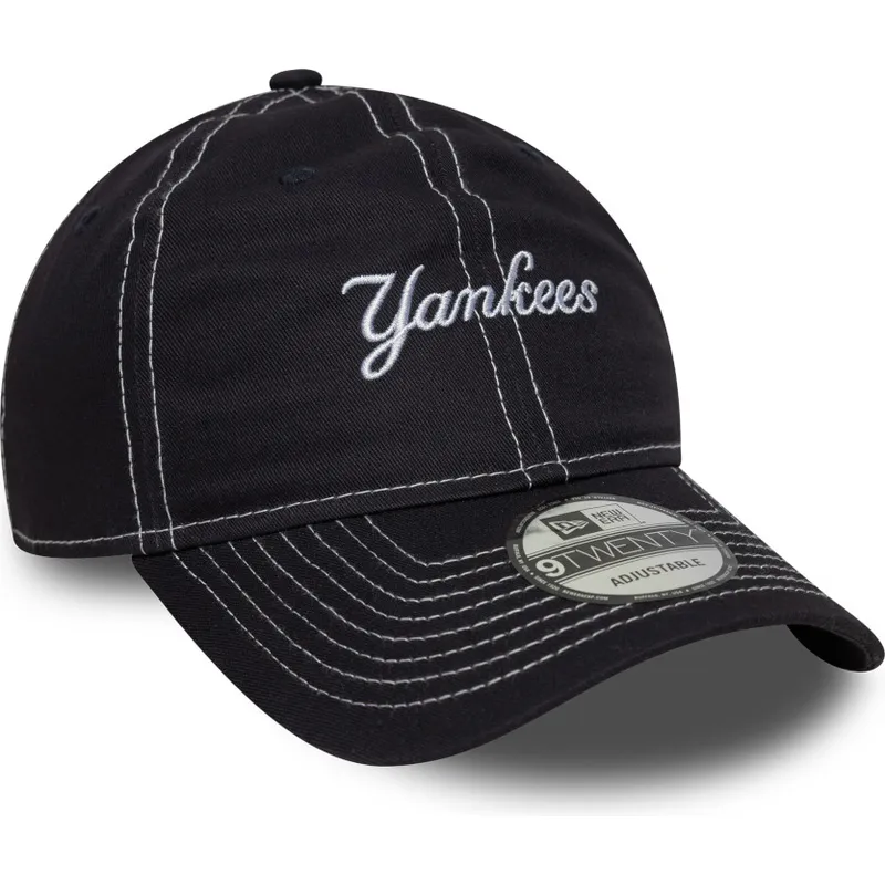petten-gebogen-marineblauw-verstelbaar-9twenty-contrast-stitch-van-new-york-yankees-mlb-van-new-era petten-gebogen-marineblauw-verstelbaar-9twenty-contrast-stitch-van-new-york-yankees-mlb-van-new-era