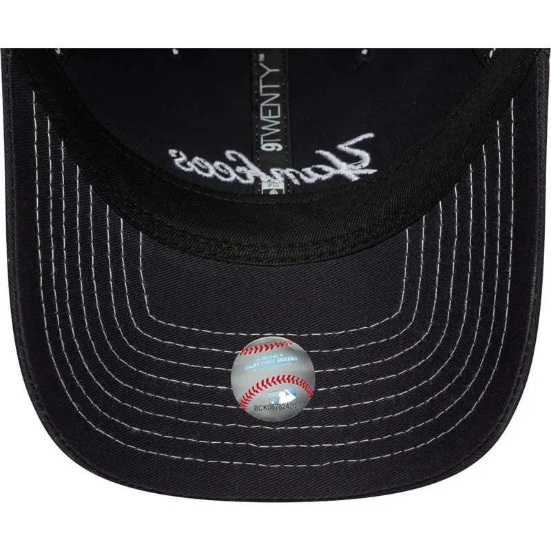 petten-gebogen-marineblauw-verstelbaar-9twenty-contrast-stitch-van-new-york-yankees-mlb-van-new-era petten-gebogen-marineblauw-verstelbaar-9twenty-contrast-stitch-van-new-york-yankees-mlb-van-new-era
