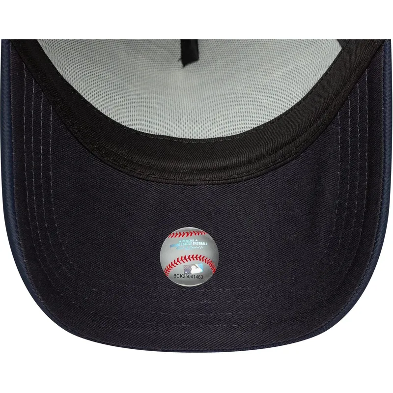 petten-gebogen-marineblauw-snapback-a-frame-script-van-new-york-yankees-mlb-van-new-era