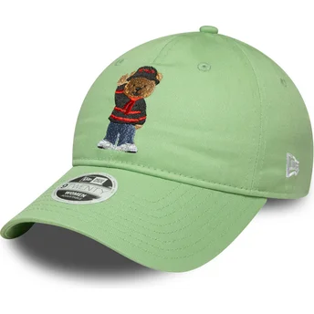 Petten gebogen groen verstelbaar 9TWENTY Bear van AC Milan Serie A van New Era