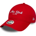 petten-gebogen-oranje-verstelbaar-9twenty-city-van-new-york-van-new-era