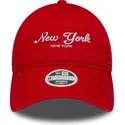 petten-gebogen-oranje-verstelbaar-9twenty-city-van-new-york-van-new-era