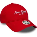 petten-gebogen-oranje-verstelbaar-9twenty-city-van-new-york-van-new-era