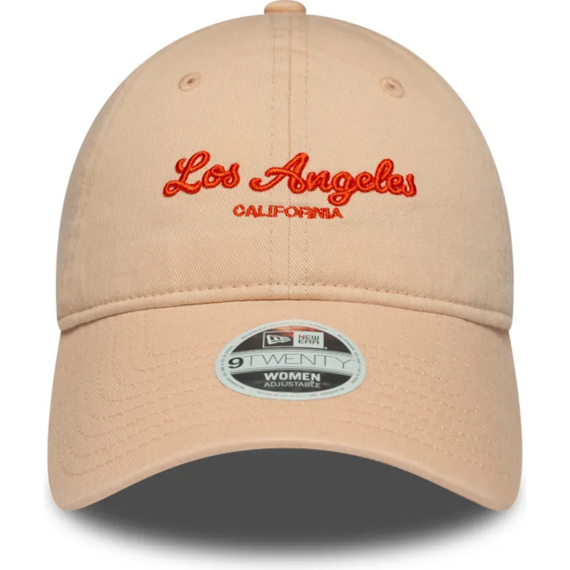 petten-gebogen-roze-verstelbaar-9twenty-city-van-los-angeles-van-new-era