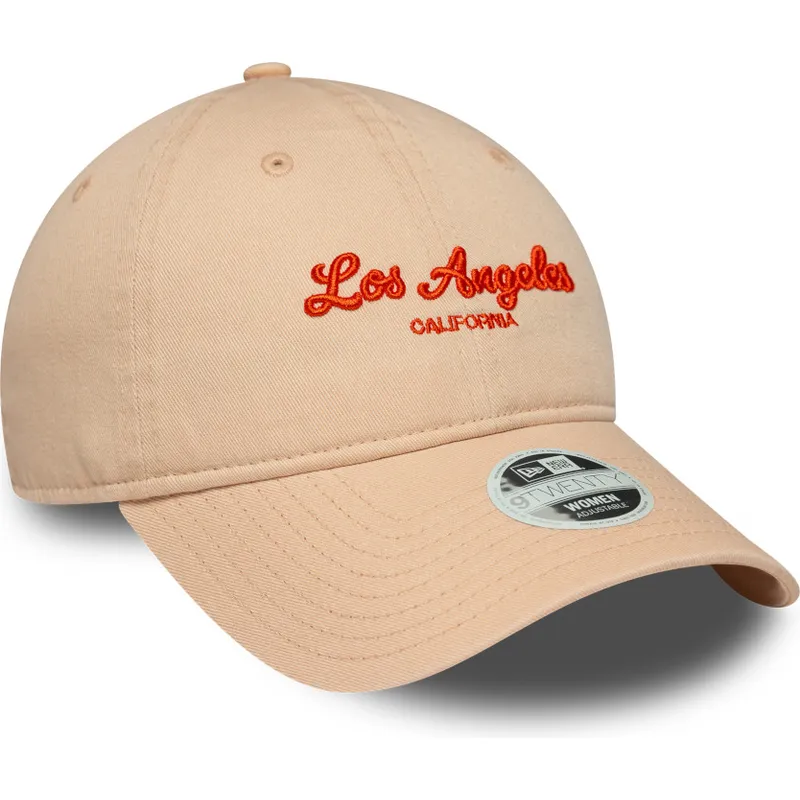 petten-gebogen-roze-verstelbaar-9twenty-city-van-los-angeles-van-new-era