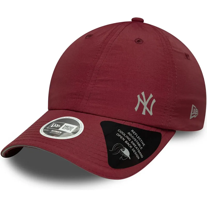 petten-gebogen-rood-verstelbaar-open-back-flawless-van-new-york-yankees-mlb-van-new-era