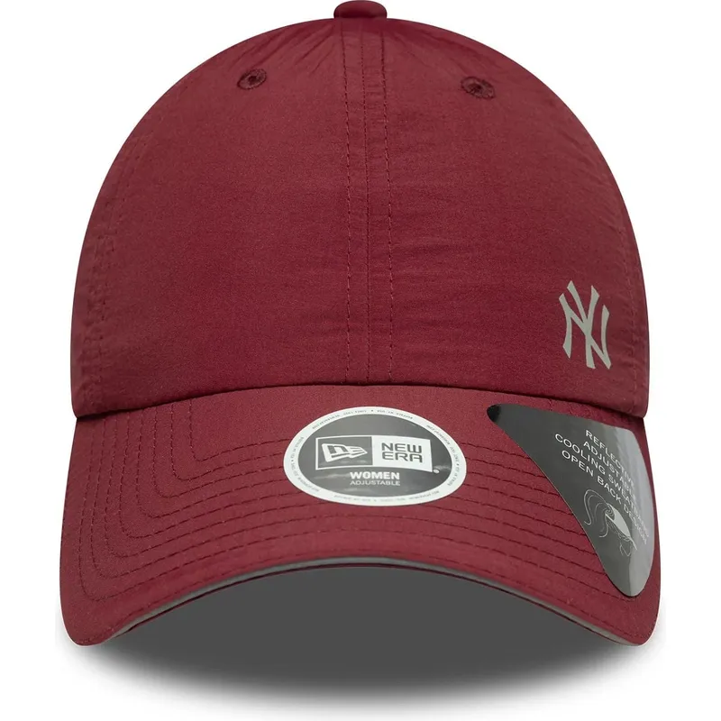 petten-gebogen-rood-verstelbaar-open-back-flawless-van-new-york-yankees-mlb-van-new-era