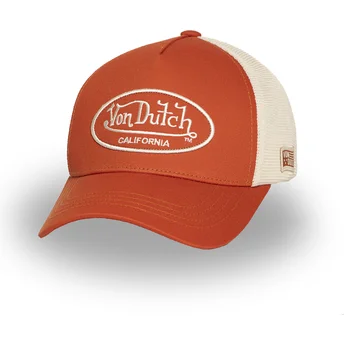 Petten gebogen oranje verstelbaar LOF B33 van Von Dutch