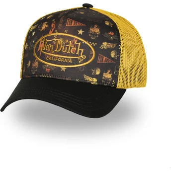 Petten gebogen zwart snapback SUBL07 van Von Dutch