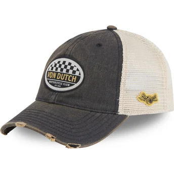 Petten gebogen grijs snapback MAC08 van Von Dutch