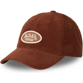 Petten gebogen bruin verstelbaar LOG06 van Von Dutch