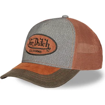 Petten gebogen bruin snapback 01 van Von Dutch