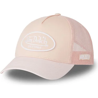 Petten gebogen roze snapback GLIT PI van Von Dutch