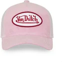 petten-gebogen-roze-snapback-kylie-p-van-von-dutch