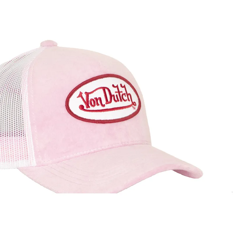 petten-gebogen-roze-snapback-kylie-p-van-von-dutch