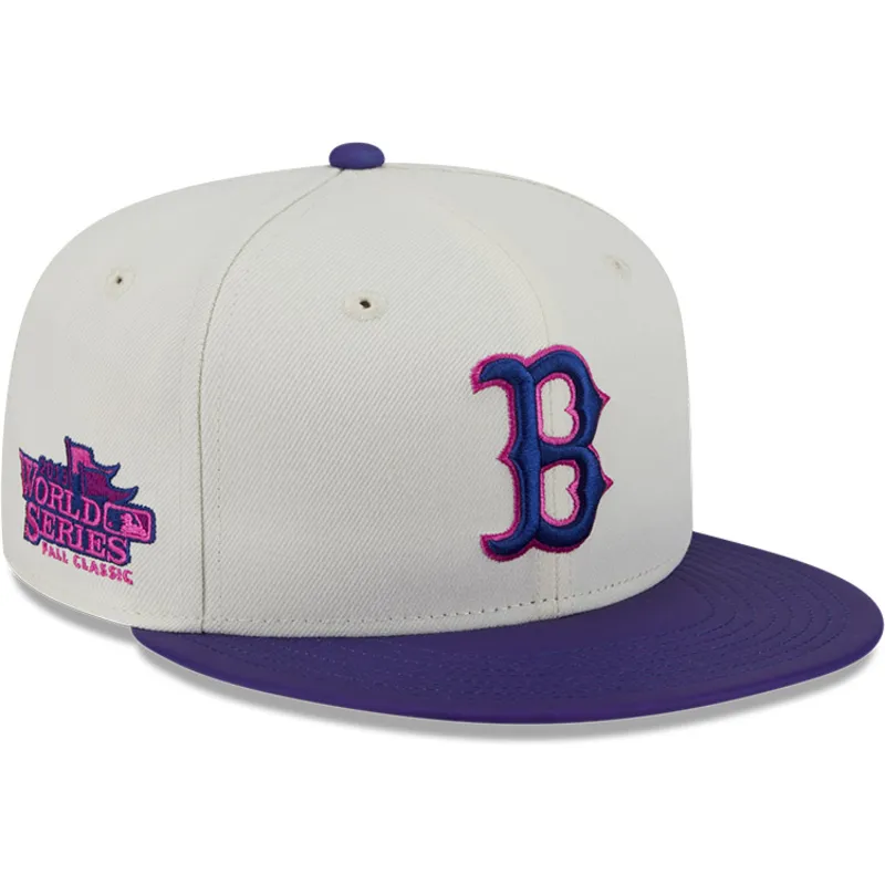 petten-plat-beige-fitted-59fifty-clr-dvlp-van-boston-red-sox-mlb-van-new-era