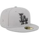 petten-plat-grijs-fitted-59fifty-cracked-van-los-angeles-dodgers-mlb-van-new-era