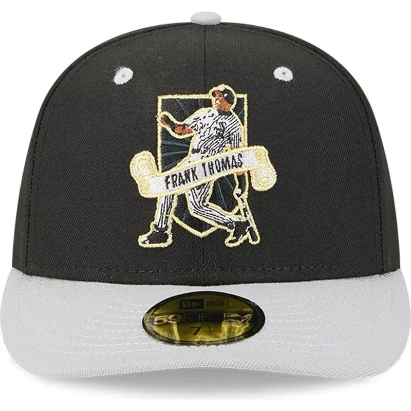 petten-gebogen-zwart-fitted-59fifty-player-frank-thomas-van-chicago-white-sox-mlb-van-new-era