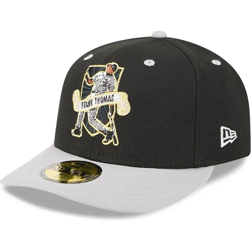 petten-gebogen-zwart-fitted-59fifty-player-frank-thomas-van-chicago-white-sox-mlb-van-new-era