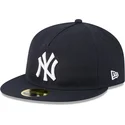 petten-plat-marineblauw-fitted-59fifty-retro-crown-a-frame-easy-van-new-york-yankees-mlb-van-new-era