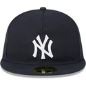 petten-plat-marineblauw-fitted-59fifty-retro-crown-a-frame-easy-van-new-york-yankees-mlb-van-new-era