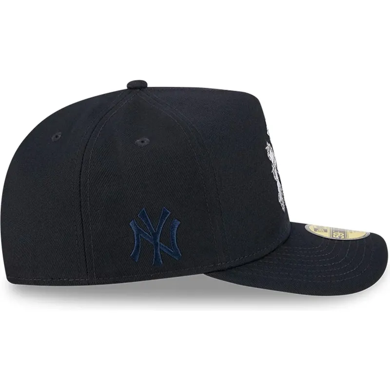 petten-gebogen-marineblauw-fitted-59fifty-a-frame-wired-van-new-york-yankees-mlb-van-new-era