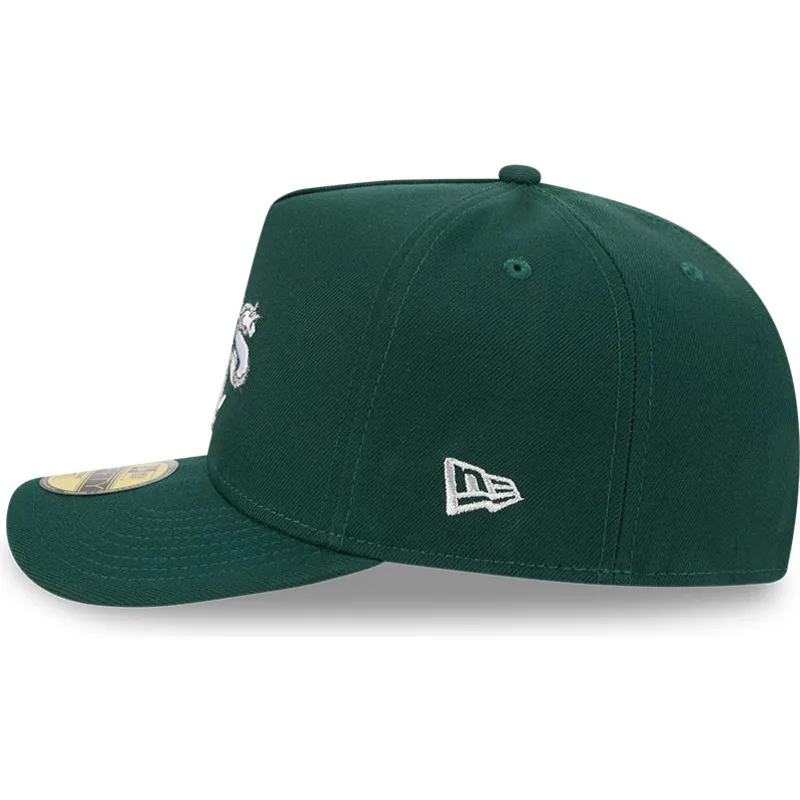 petten-gebogen-groen-fitted-59fifty-a-frame-wired-van-oakland-athletics-mlb-van-new-era