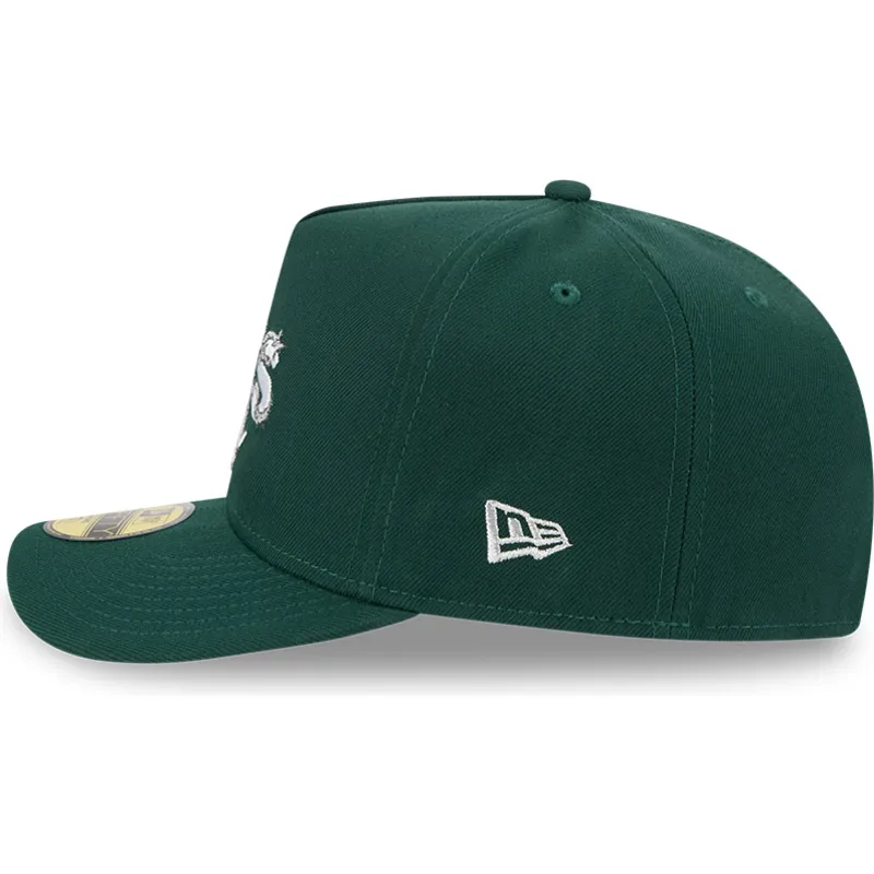petten-gebogen-groen-fitted-59fifty-a-frame-wired-van-oakland-athletics-mlb-van-new-era