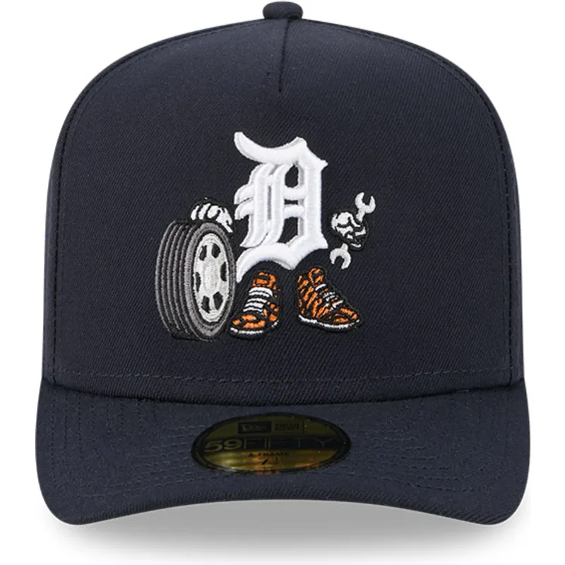 petten-gebogen-marineblauw-fitted-59fifty-a-frame-cartoon-van-detroit-tigers-mlb-van-new-era