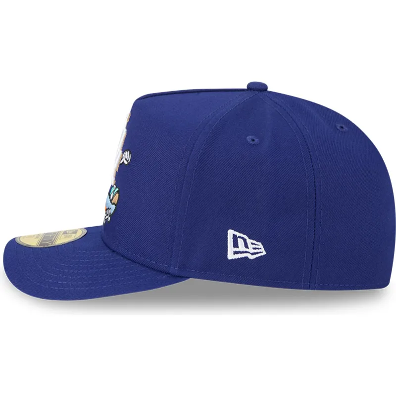 petten-gebogen-blauw-fitted-59fifty-a-frame-cartoon-van-los-angeles-dodgers-mlb-van-new-era