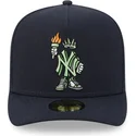 petten-gebogen-marineblauw-fitted-59fifty-a-frame-cartoon-van-new-york-yankees-mlb-van-new-era
