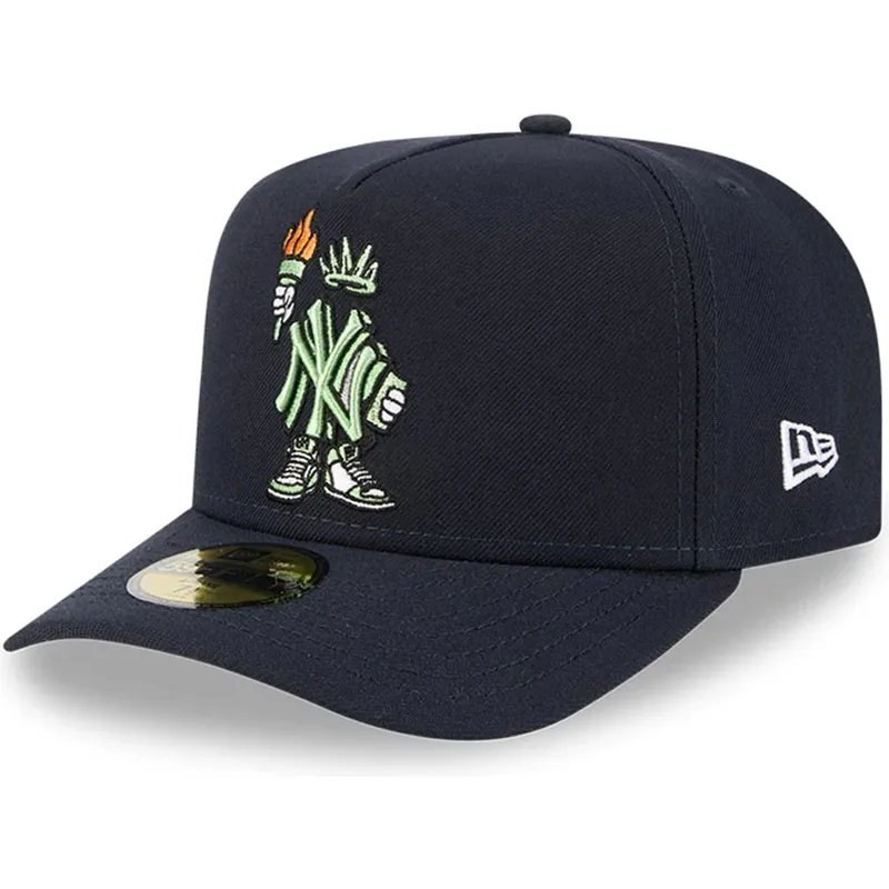 petten-gebogen-marineblauw-fitted-59fifty-a-frame-cartoon-van-new-york-yankees-mlb-van-new-era