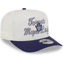 petten-gebogen-beige-snapback-9fifty-a-frame-chainstitch-van-toronto-maple-leafs-nhl-van-new-era