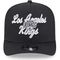 petten-gebogen-zwart-snapback-9fifty-a-frame-chainstitch-van-los-angeles-kings-nhl-van-new-era